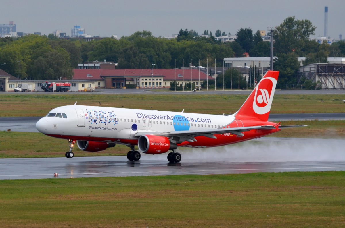 D-ABNB Air Berlin Airbus A320-214  am 21.08.2014 in Tegel gestartet