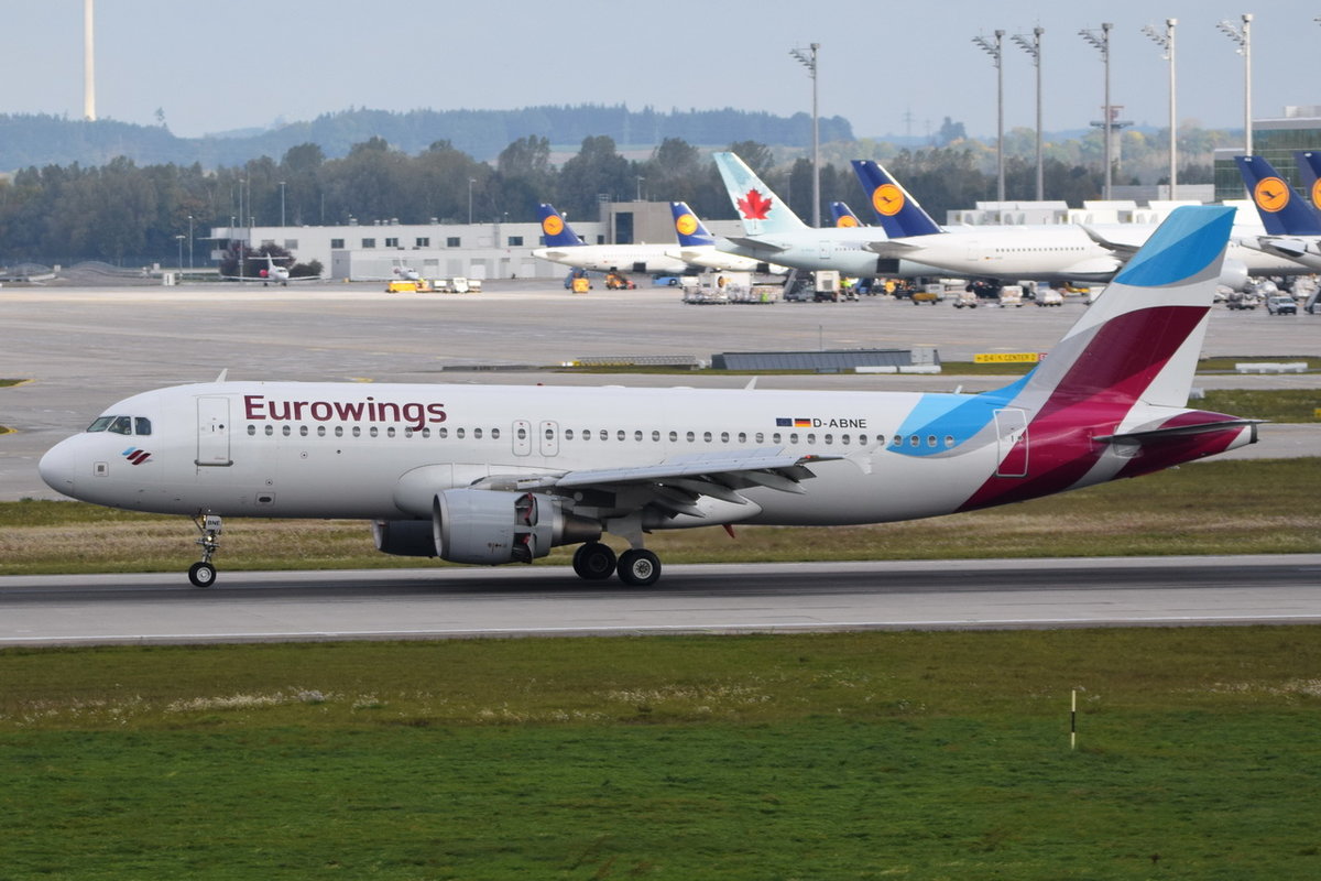 D-ABNE Eurowings Airbus A320-214  , MUC , 07.10.2017