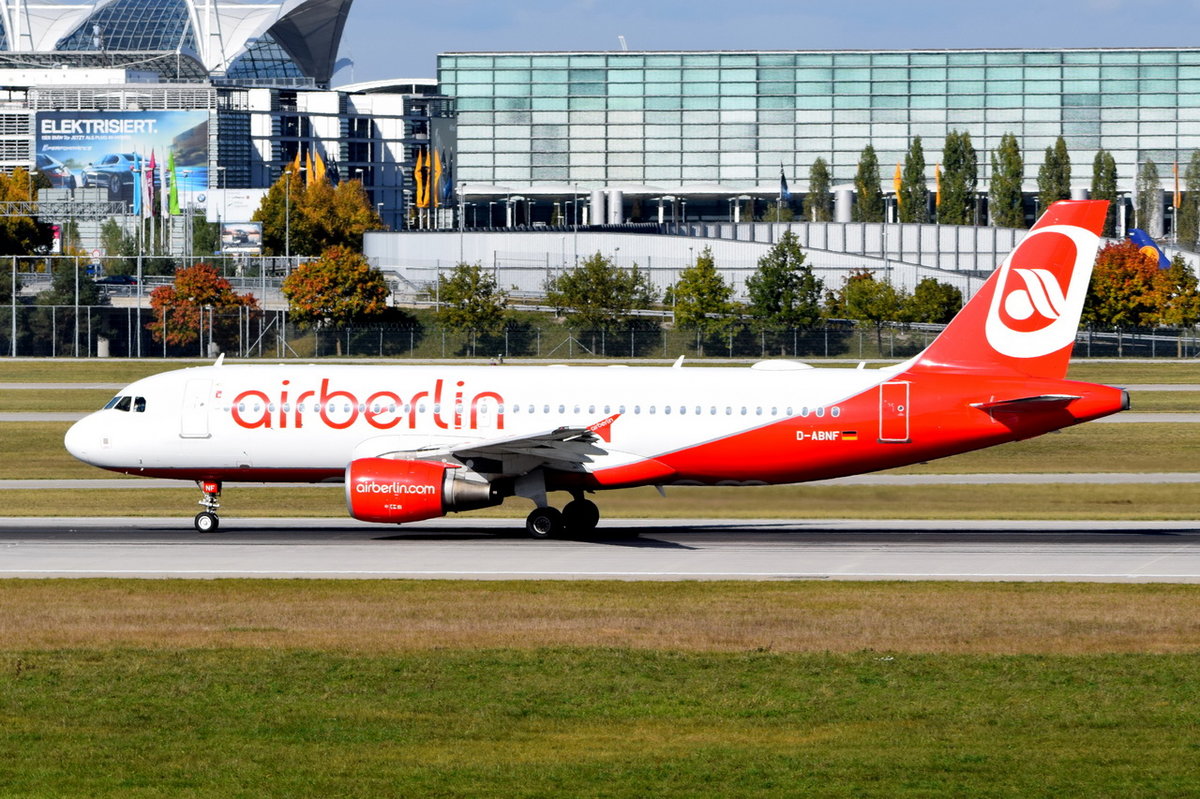 D-ABNF Air Berlin Airbus A320-214  , MUC , 15.10.2016