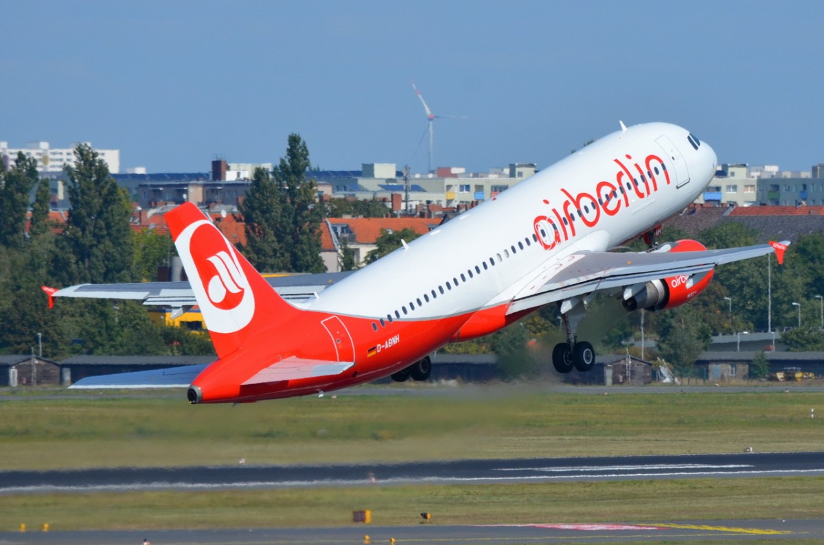 D-ABNH Air Berlin Airbus A320-214    in Tegel gestartet am 03.09.2014