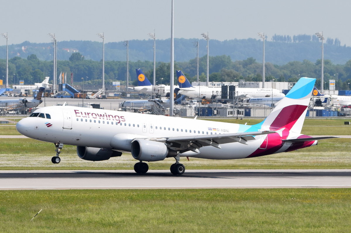 D-ABNI Eurowings Airbus A320-214  , MUC , 03.06.2017