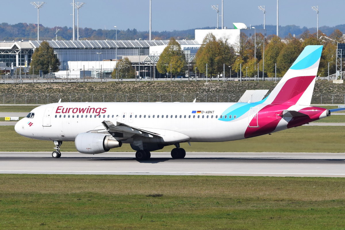 D-ABNT Eurowings Airbus A320-214  , MUC , 12.10.2018