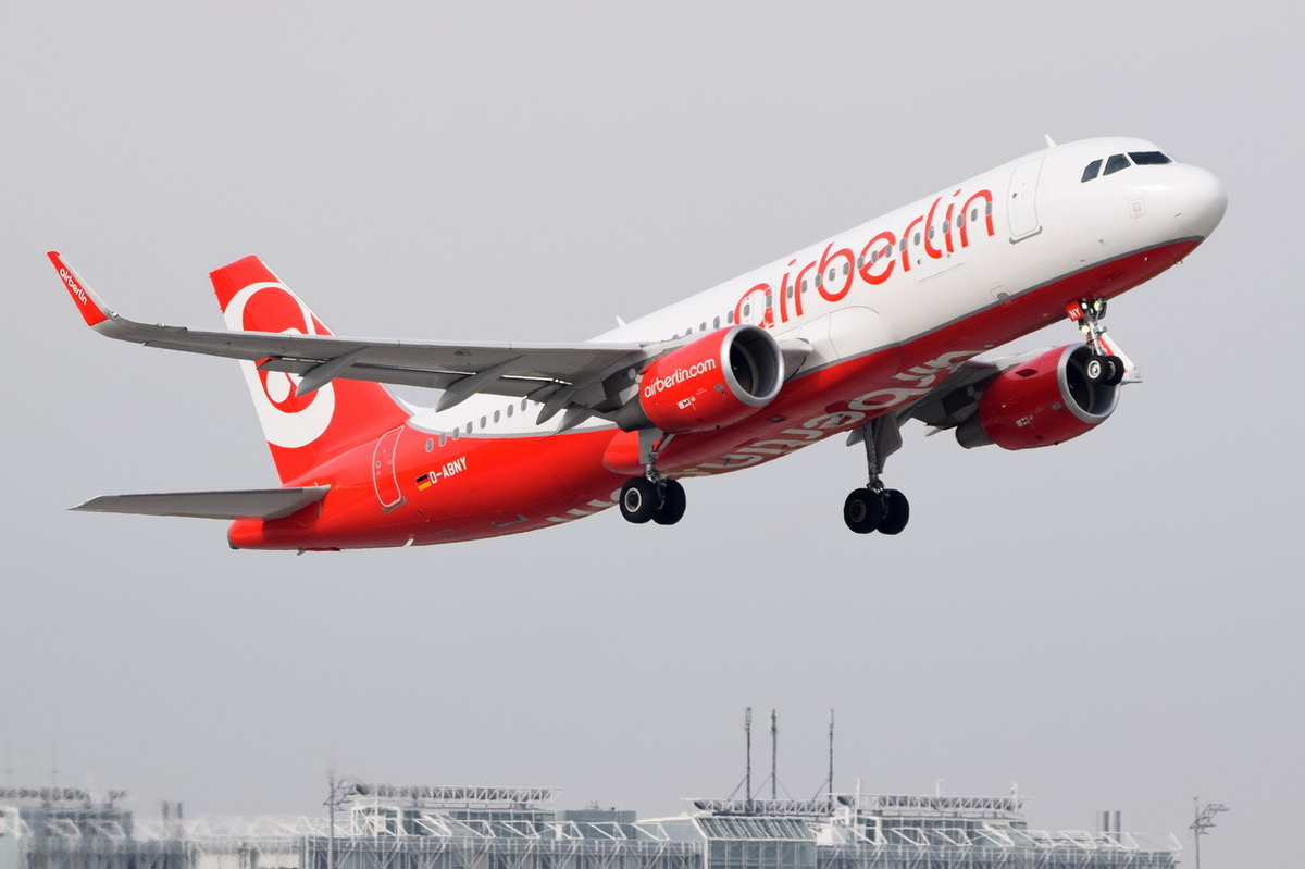 D-ABNY Air Berlin Airbus A320-214(WL)  , MUC , 14.10.2016