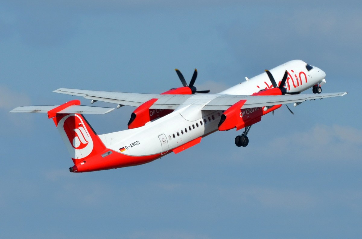 D-ABQD Air Berlin De Havilland Canada DHC-8-402Q Dash 8    in Tegel am 03.09.2014 gestartet