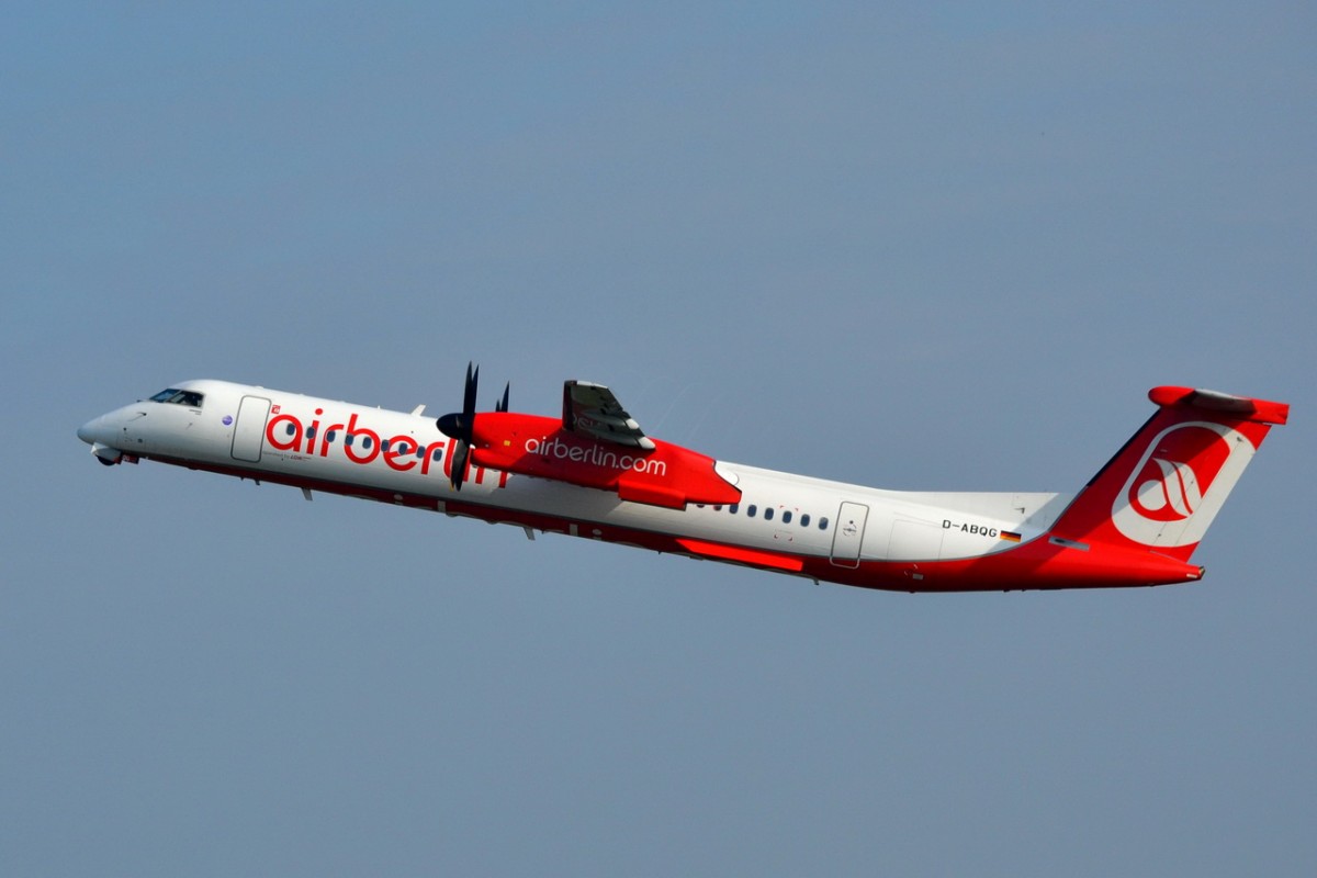 D-ABQG Air Berlin De Havilland Canada DHC-8-402Q Dash 8    gestartet in Tegel 23.04.2014