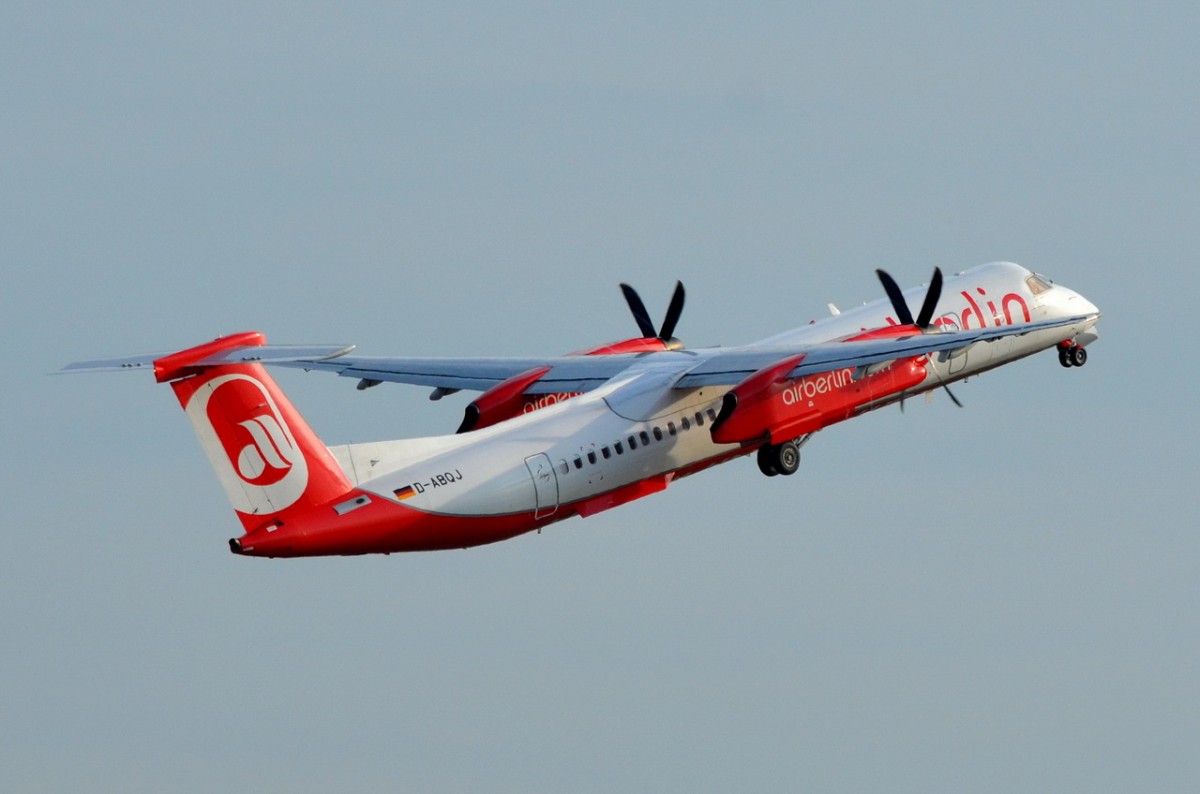 D-ABQJ Air Berlin De Havilland Canada DHC-8-402Q Dash 8    gestartet in Tegel am 03.09.2014