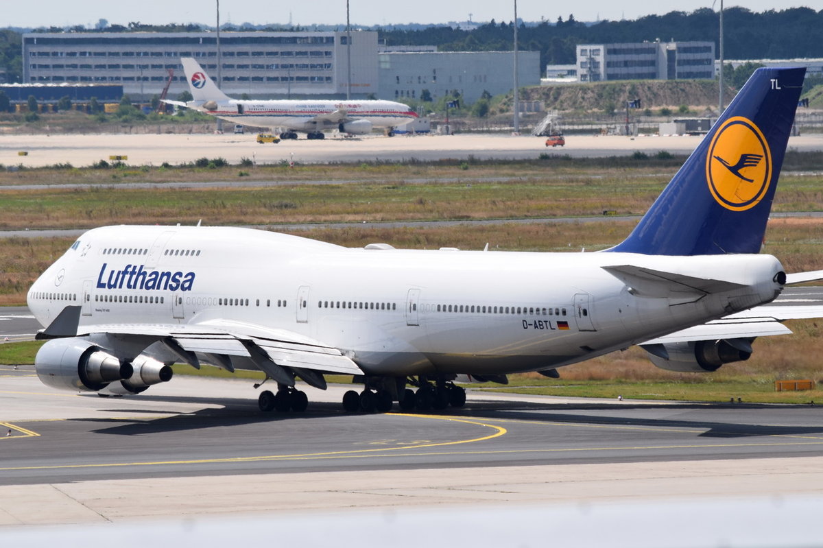 D-ABTL Lufthansa Boeing 747-430  zum Start am 01.08.2016 in Frankfurt