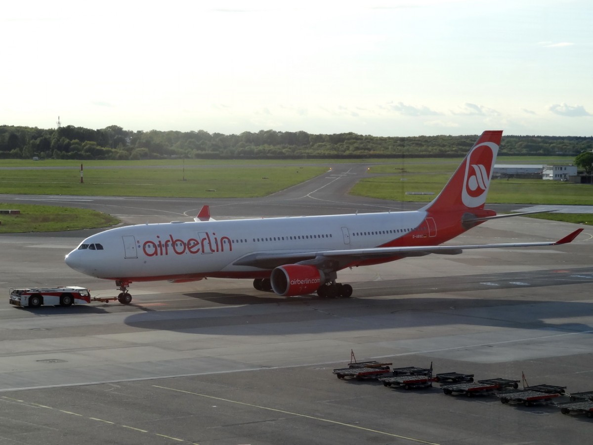 D-ABXC Air Berlin Airbus A330-223    Startbereit in Hamburg  02.05.2014