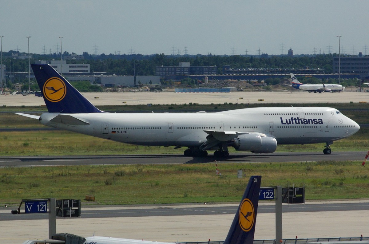 D-ABYL Lufthansa Boeing 747-830   zum Start in Frankfurt  15.07.2014