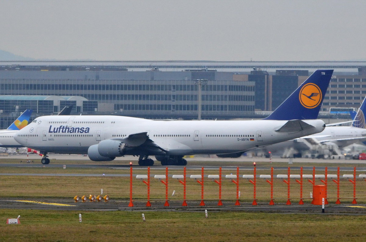 D-ABYN Lufthansa Boeing 747-830  Niedersachsen   , FRA , 06.12.2017