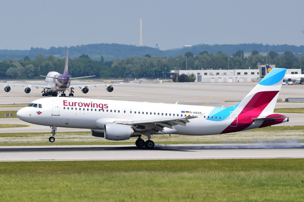 D-ABZE Eurowings Airbus A320-216  , MUC , 03.06.2017