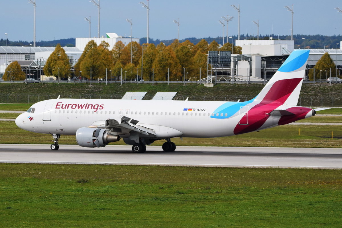 D-ABZE Eurowings Airbus A320-216  , MUC , 02.10.2017
