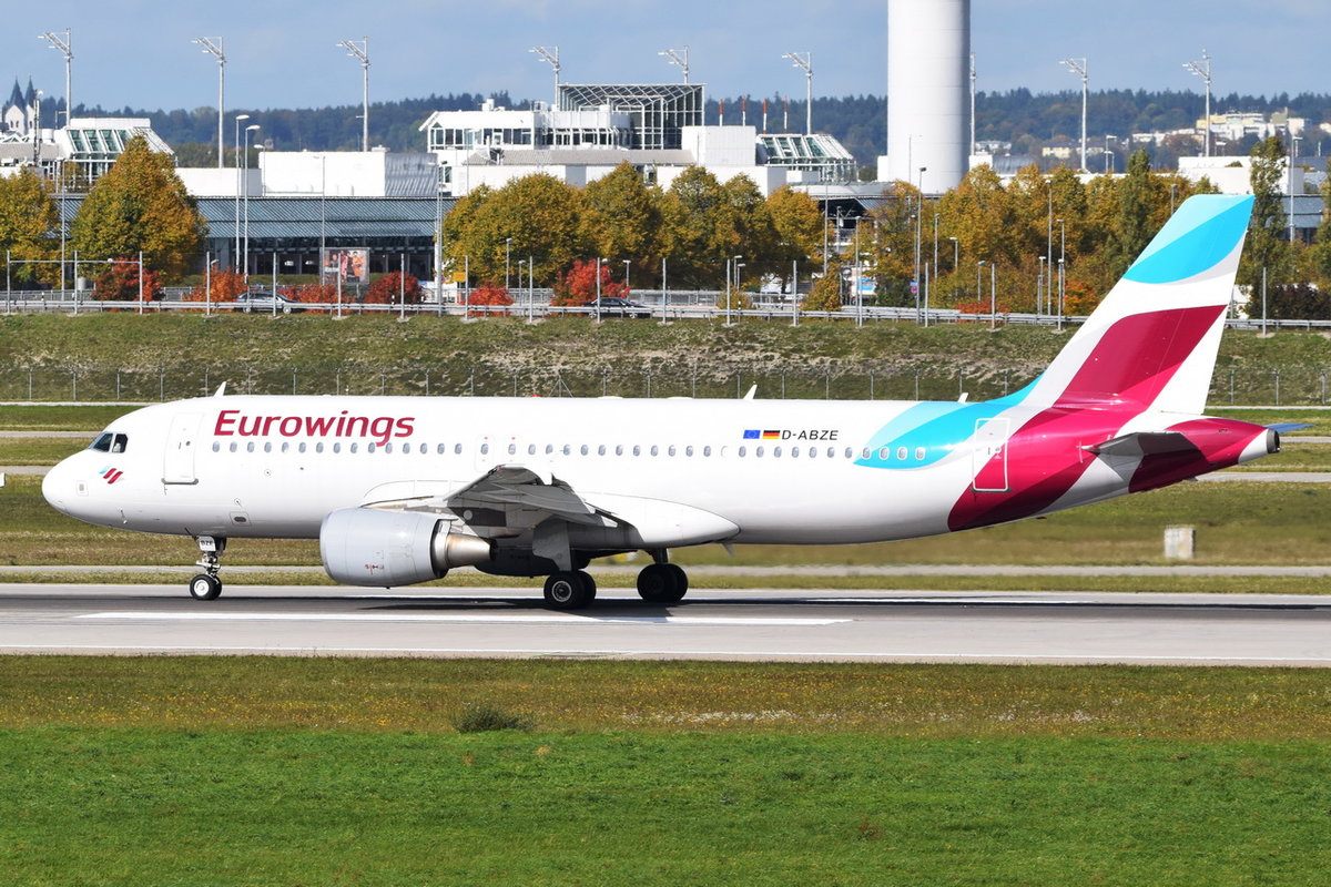 D-ABZE Eurowings Airbus A320-216   , MUC , 04.10.2017
