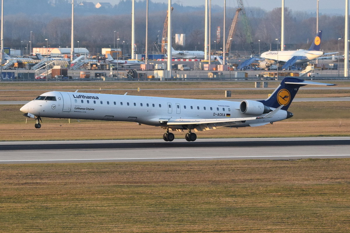 D-ACKA Lufthansa CityLine Bombardier CRJ-900LR (CL-600-2D24) , MUC , 30.03.2019