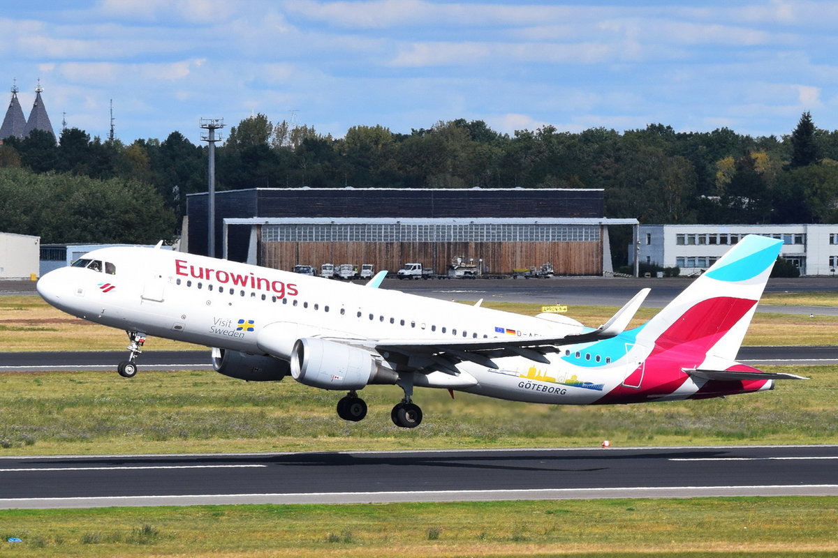 D-AEWG Eurowings Airbus A320-214(WL)  , TXL , 22.09.2017