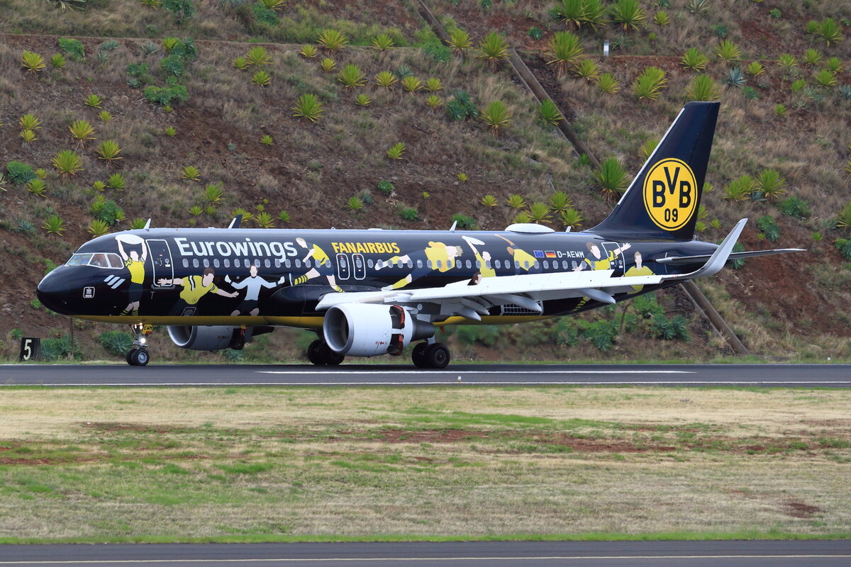 D-AEWM, Eurowings, Airbus A320-214, Serial #: 7259. Funchal, Cristiano Ronaldo Airport, Madeira - LPMA, Portugal, 17.06.2023.