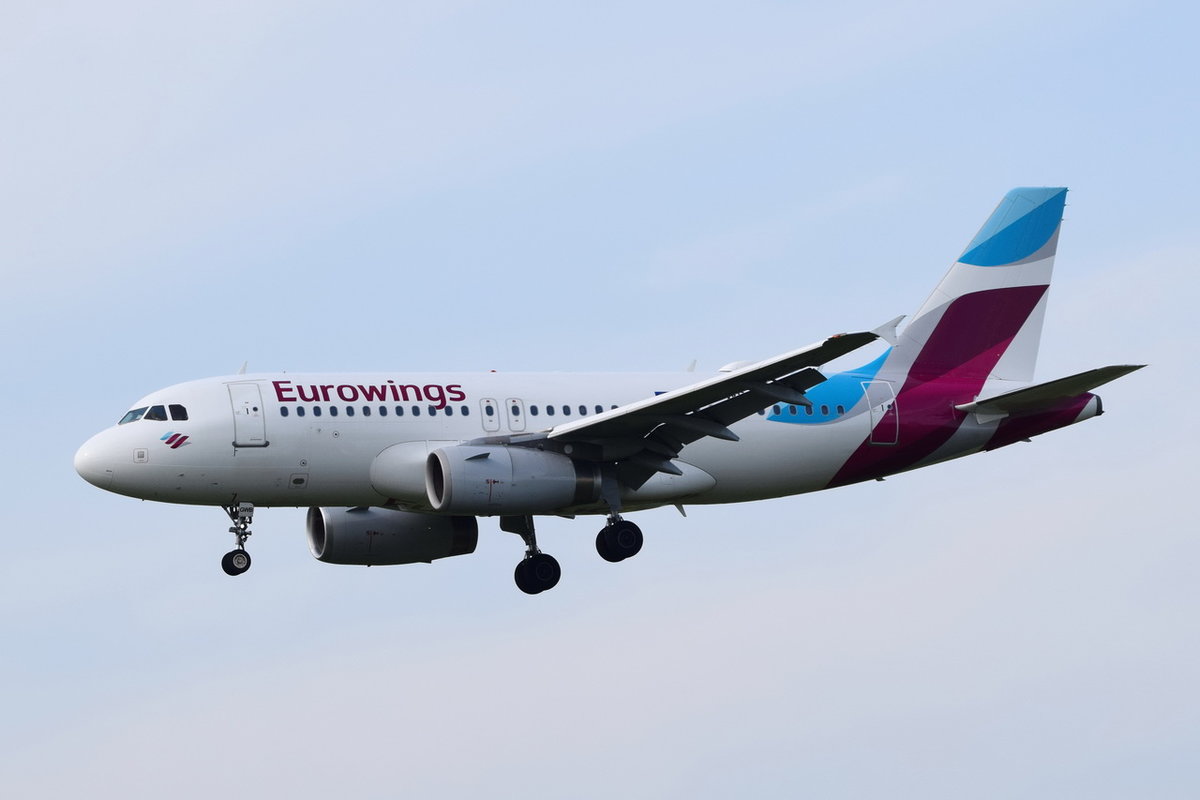 D-AGWB Eurowings Airbus A319-132  , MUC , 10.05.2018