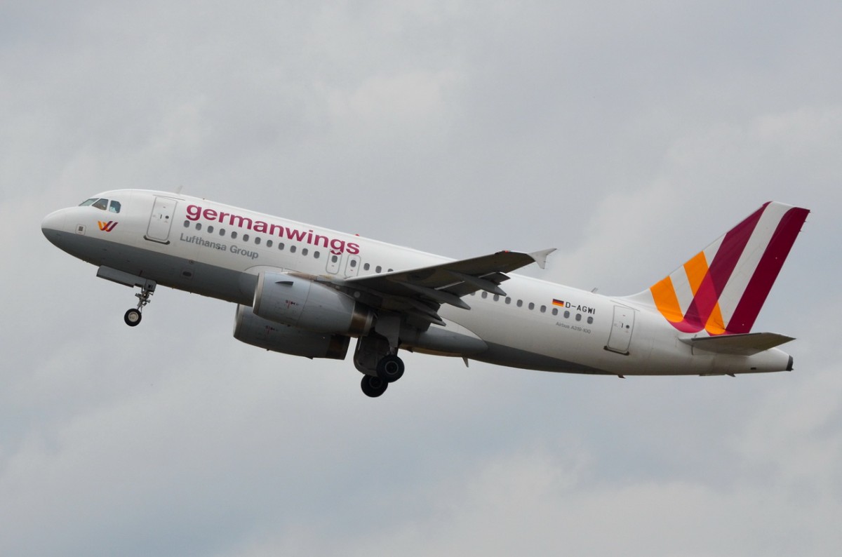 D-AGWI Germanwings Airbus A319-132   am 13.06.2014 in Tegel gestartet