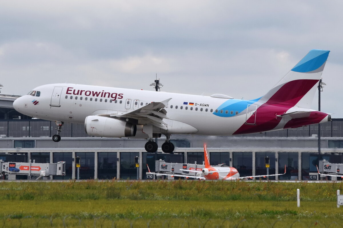 D-AGWN , Eurowings , Airbus A319-132 , Berlin-Brandenburg  Willy Brandt  , BER , 28.08.2021 , 