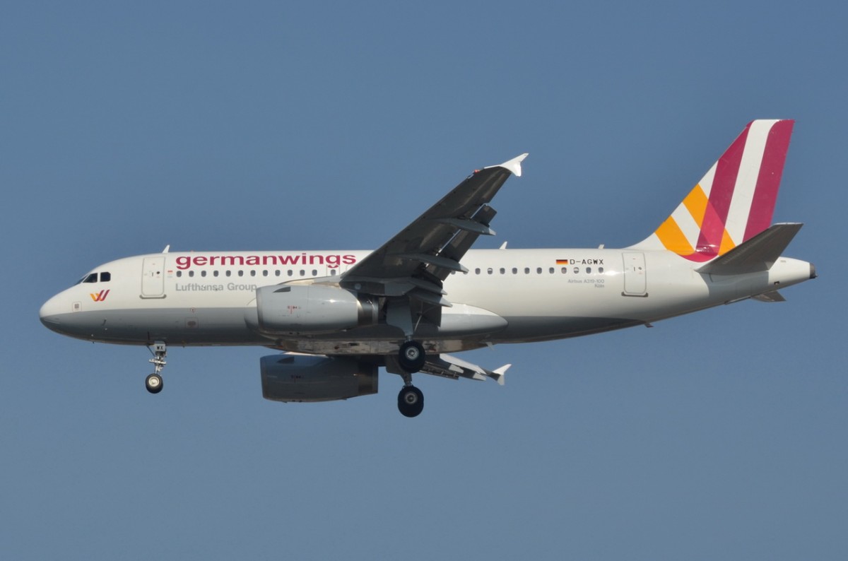D-AGWX Germanwings Airbus A319-132   Anflug Tegel am 20.03.2015
