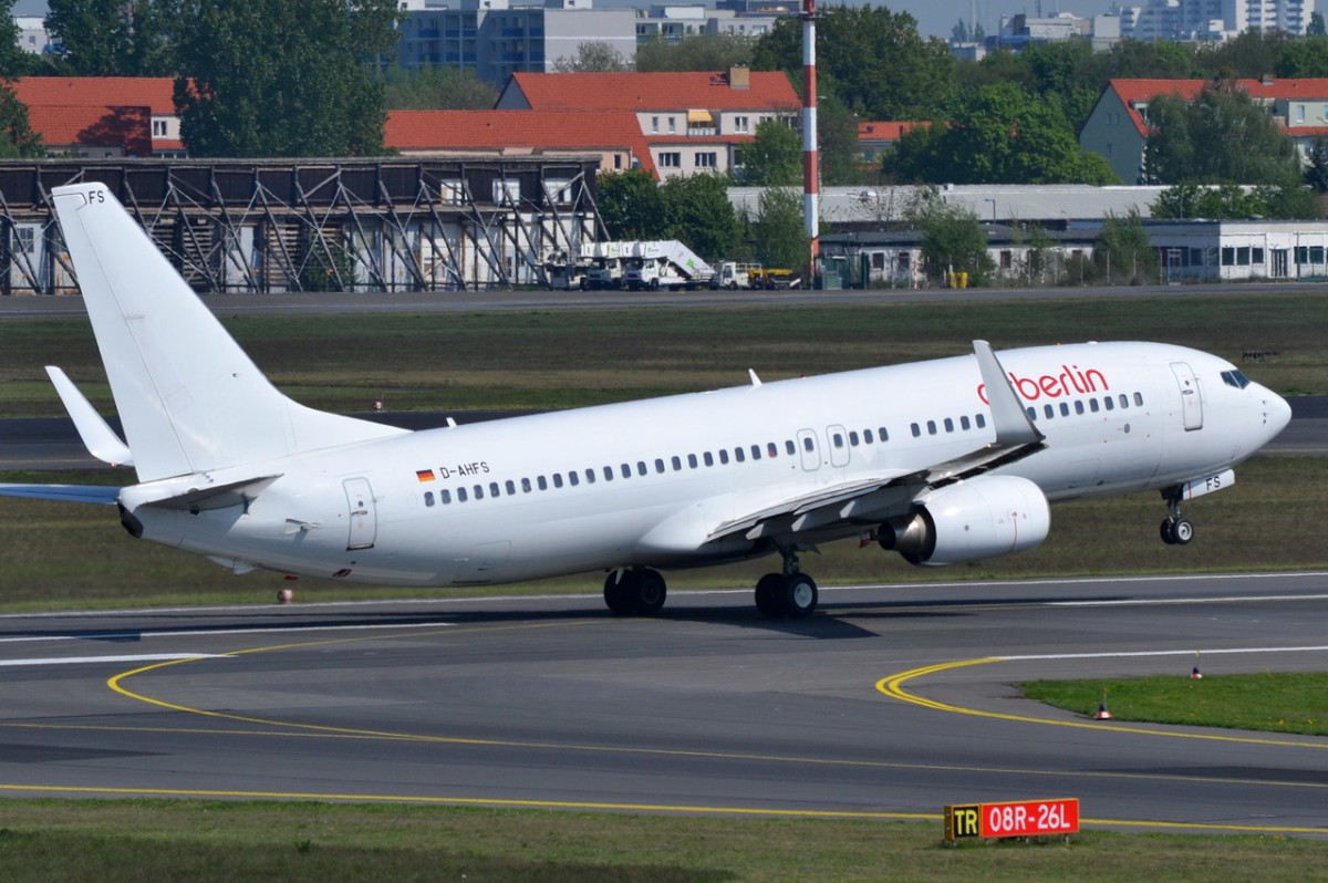 D-AHFS Air Berlin Boeing 737-8K5 (WL)   Start in Tegel 25.04.2014
