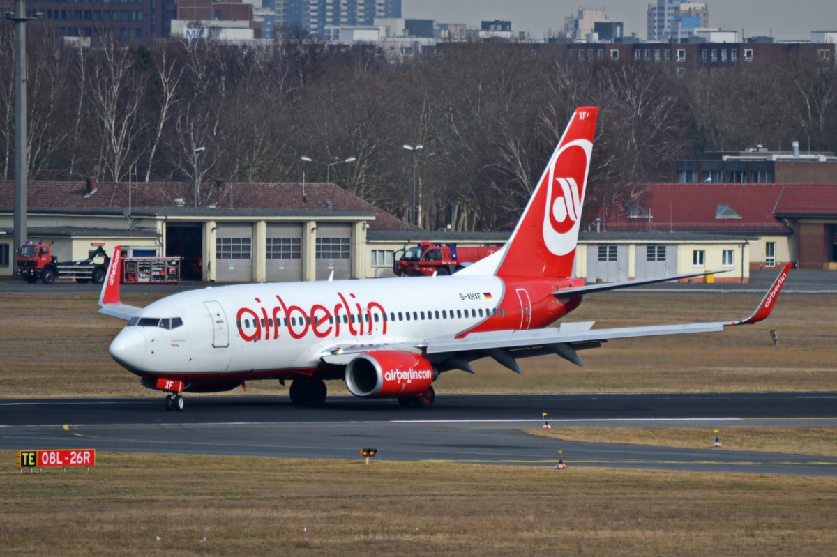 D-AHXF Air Berlin Boeing 737-7K5(WL)   18.02.2014   Berlin-Tegel