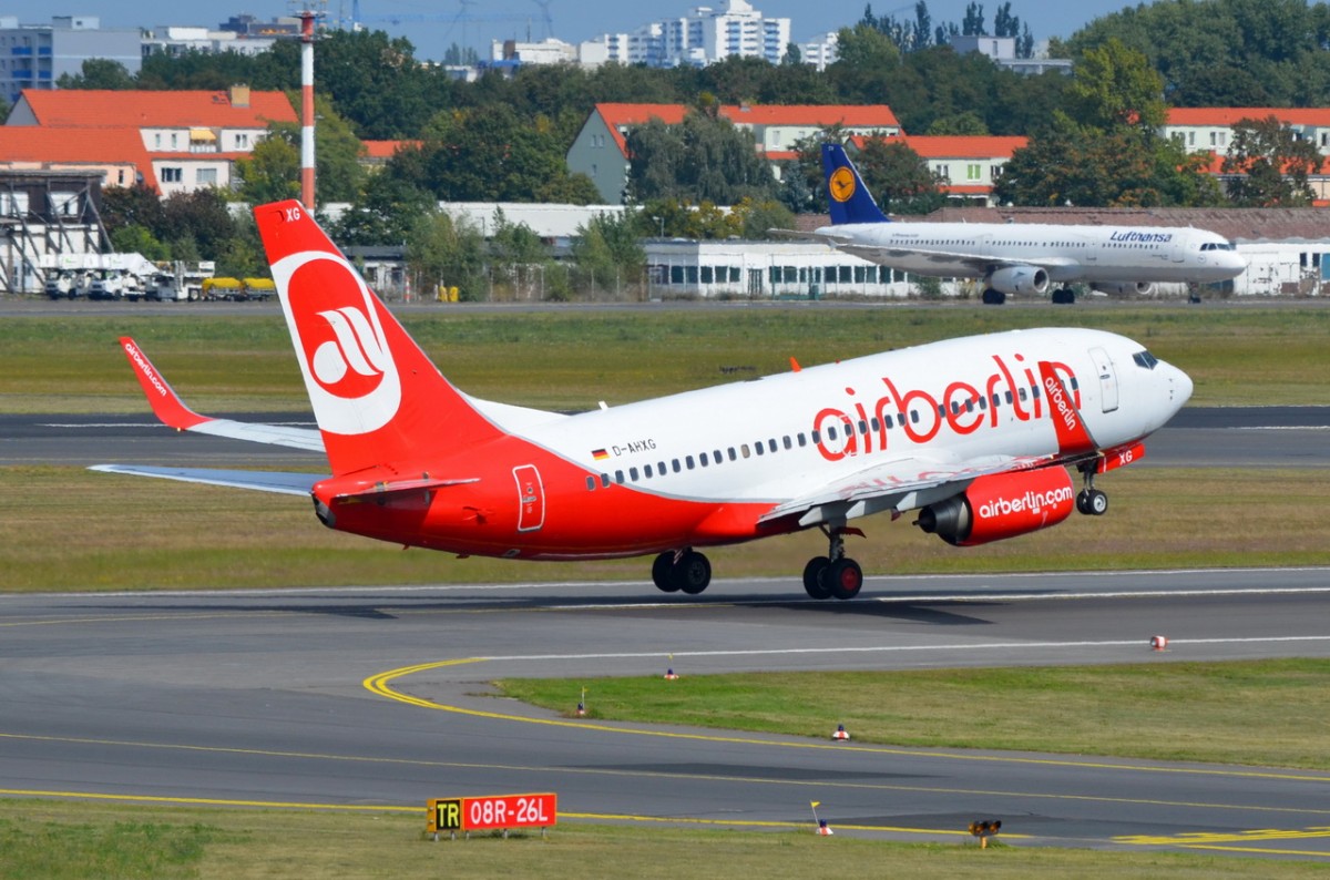 D-AHXG Air Berlin Boeing 737-7K5 (WL)    gestartet am 03.09.2014 in Tegel