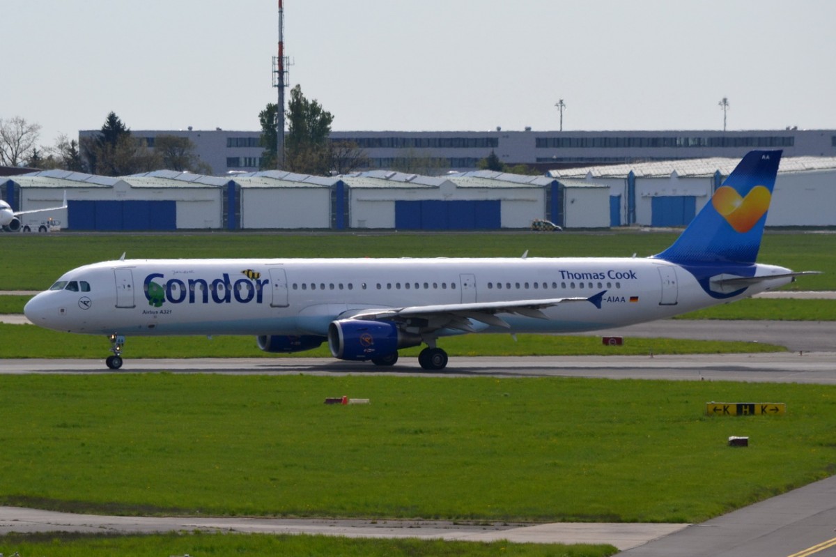 D-AIAA Condor Airbus A321-211   in Schönefeld am 17.04.2014 gelandet