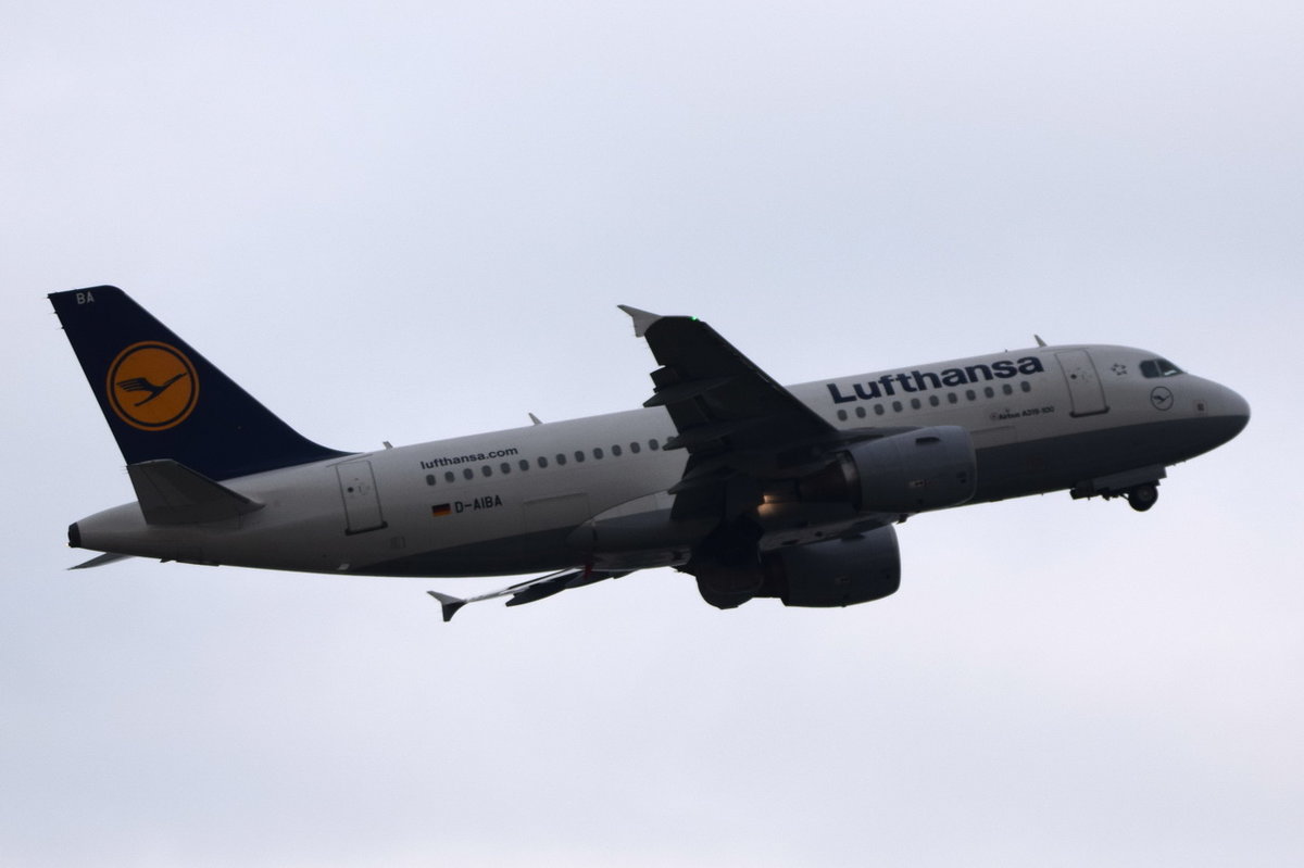 D-AIBA Lufthansa Airbus A319-112  gestartet am 12.10.2016 in München