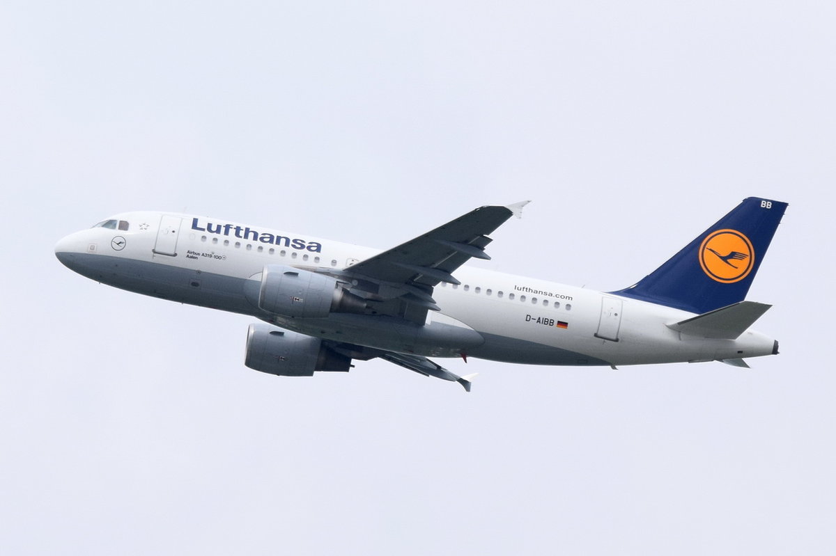 D-AIBB Lufthansa Airbus A319-112  Aalen  in München am 14.05.2016 gestartet