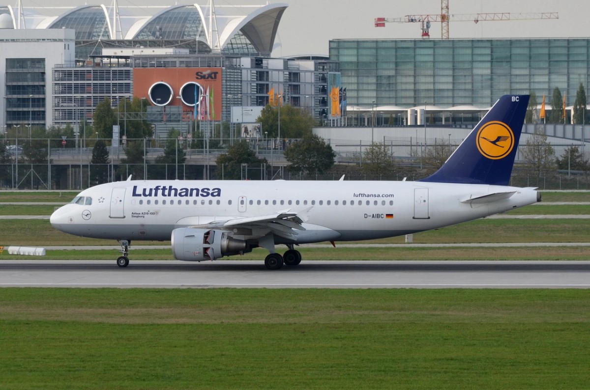 D-AIBC Lufthansa Airbus A319-112  Siegburg   am 11.09.2015 in München gelandet