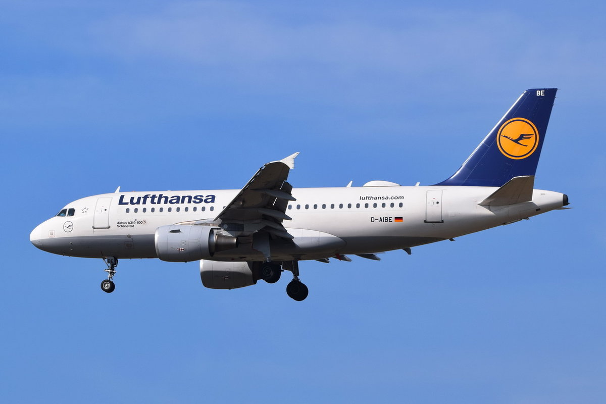 D-AIBE Lufthansa Airbus A319-112  Schönefeld  , 30.03.2019 , MUC 