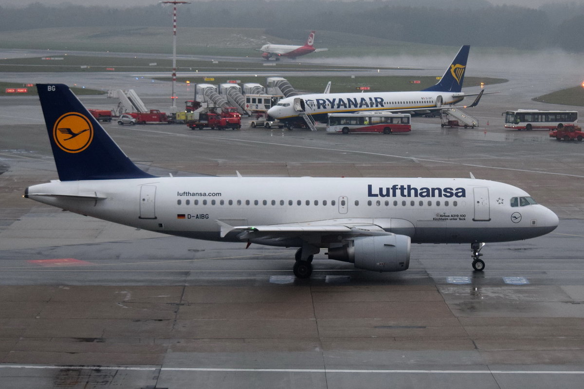 D-AIBG Lufthansa Airbus A319-112  Kirchheim unter Teck   , HAM , 10.11.2016