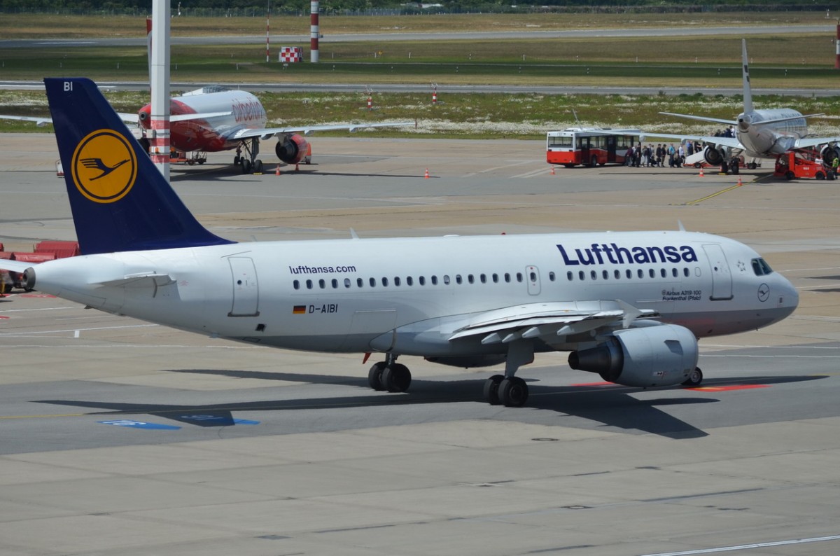D-AIBI Lufthansa Airbus A319-112  Frankenthal  Palz     in Hamburg zum Start am 15.06.2015