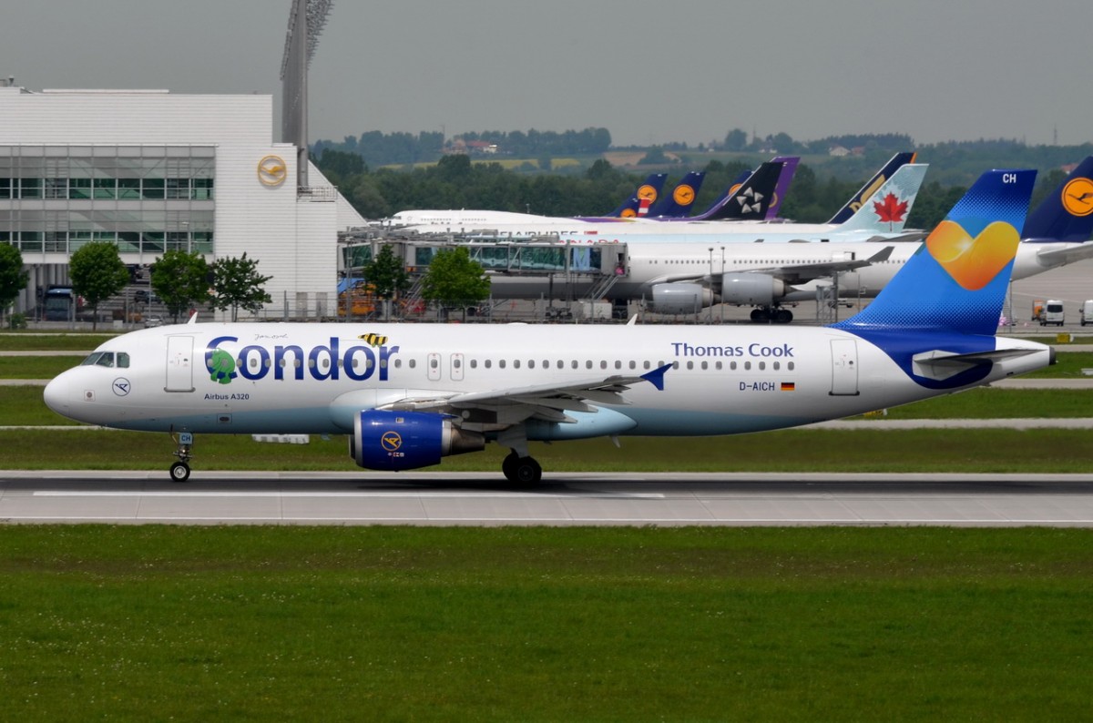 D-AICH Condor Airbus A320-212  gelandet in München  12.05.2015