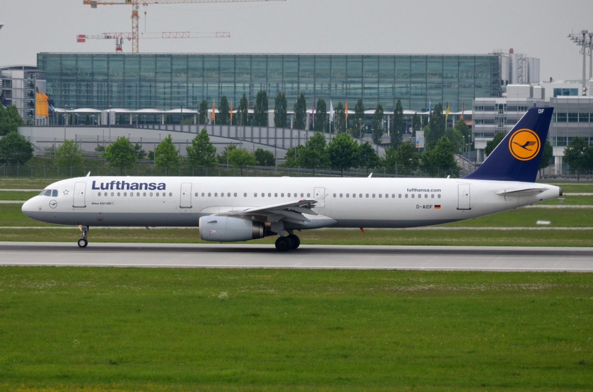 D-AIDF Lufthansa Airbus A321-231  gelandet in MÜnchen  14.05.2015
