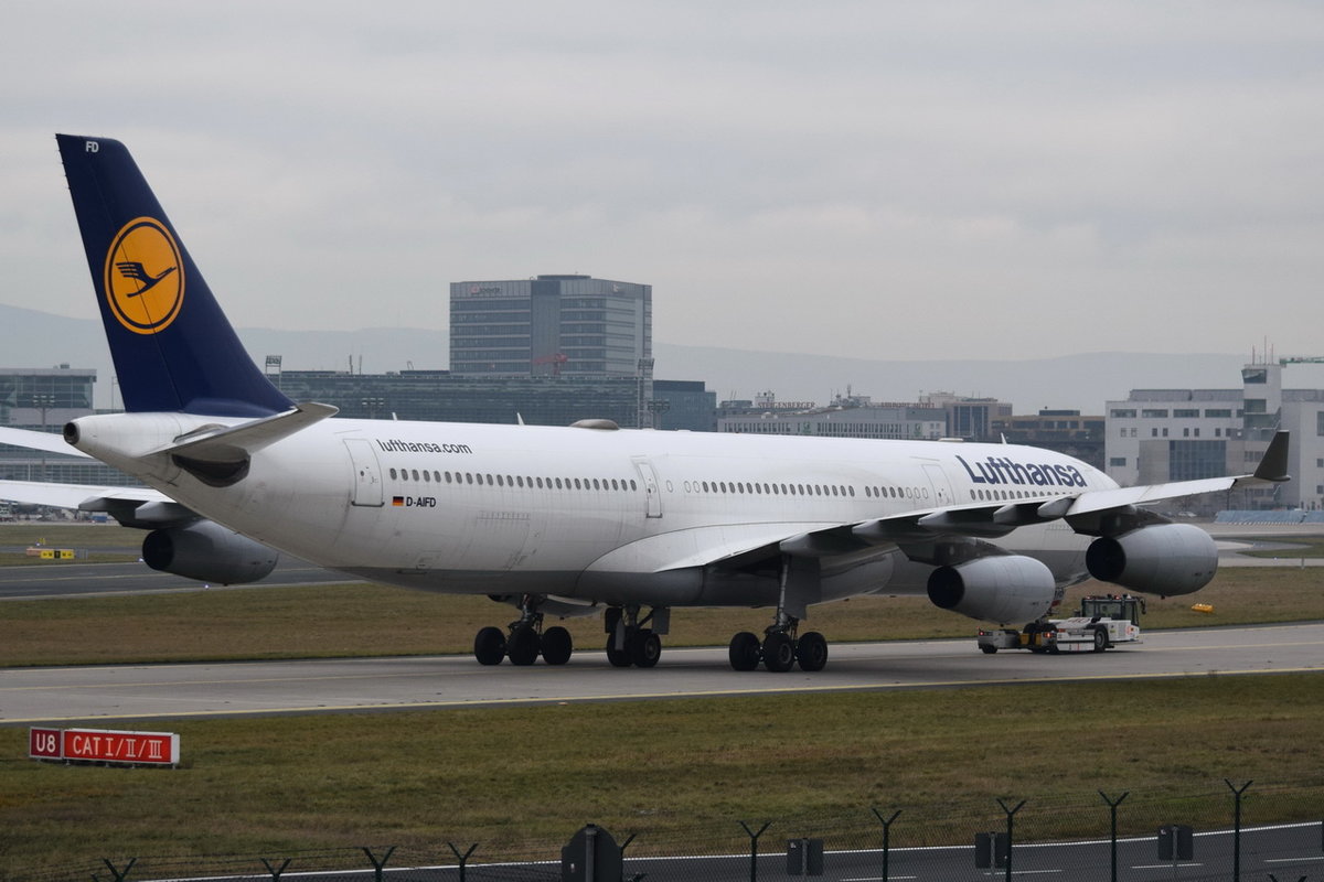 D-AIFD Lufthansa Airbus A340-313  Gießen   , FRA , 06.12.2017