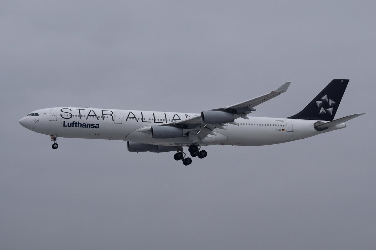 D-AIGX Lufthansa Airbus A340-313  Düren   , FRA , 04.12.2017
