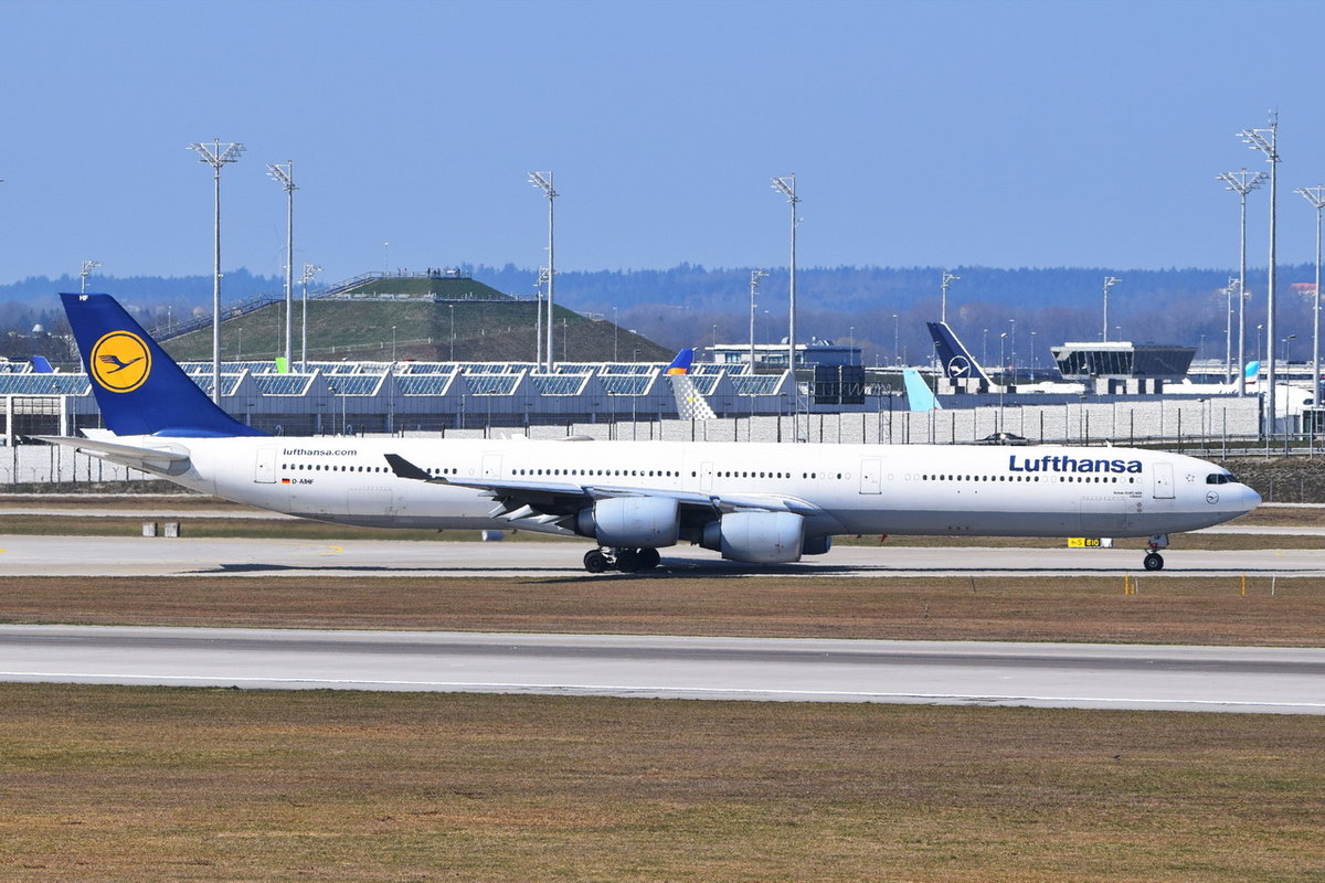D-AIHF Lufthansa Airbus A340-642  Lübeck   , MUC , 29.03.2019