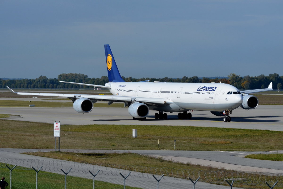 D-AIHF Lufthansa Airbus A340-642  Lübeck   , MUC , 15.10.2016