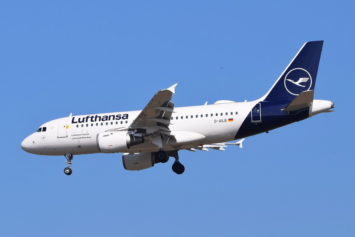 D-AILB Lufthansa CityLine Airbus A319-114  Lutherstadt Wittenberg  , 30.03.2019 , MUC