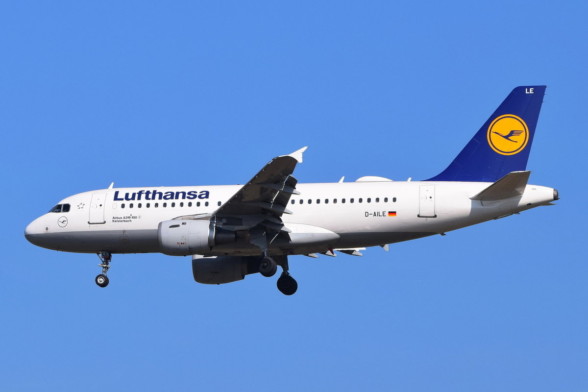 D-AILE Lufthansa Airbus A319-114  Kelsterbach  , 30.03.2019 , MUC