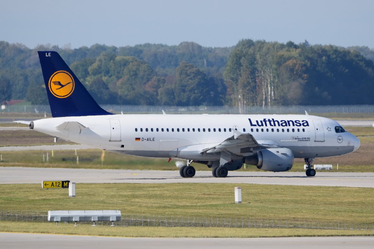 D-AILE Lufthansa Airbus A319-114  Kelsterbach   , MUC , 15.10.2016