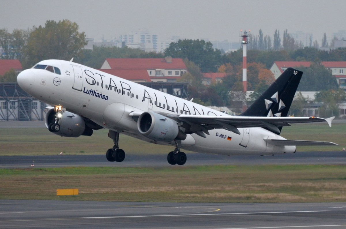 D-AILF Lufthansa Airbus A319-114    gestartet am 14.10.2014 in Tegel