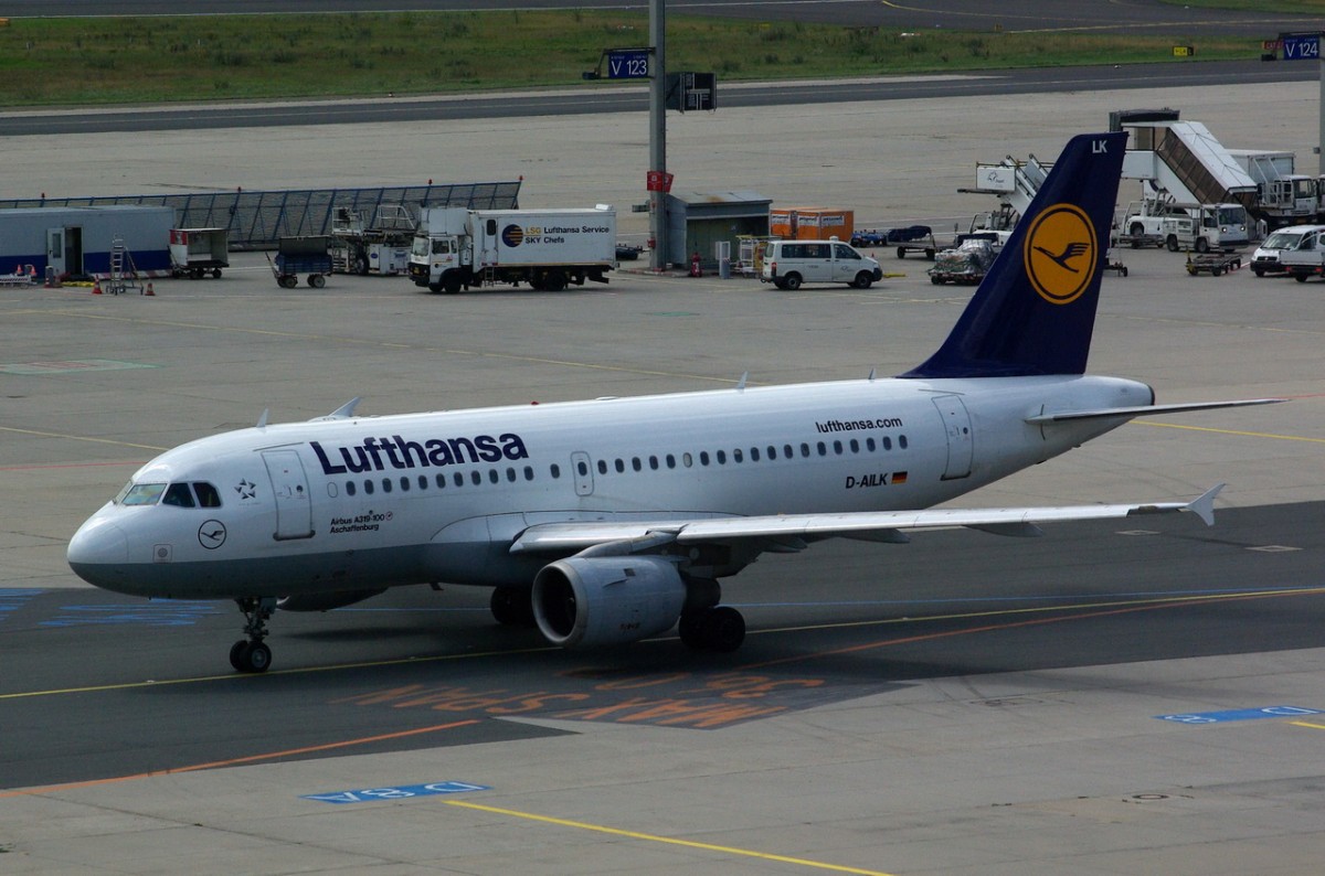 D-AILK Lufthansa Airbus A319-114     zum Start in Frankfurt am 15.07.2014