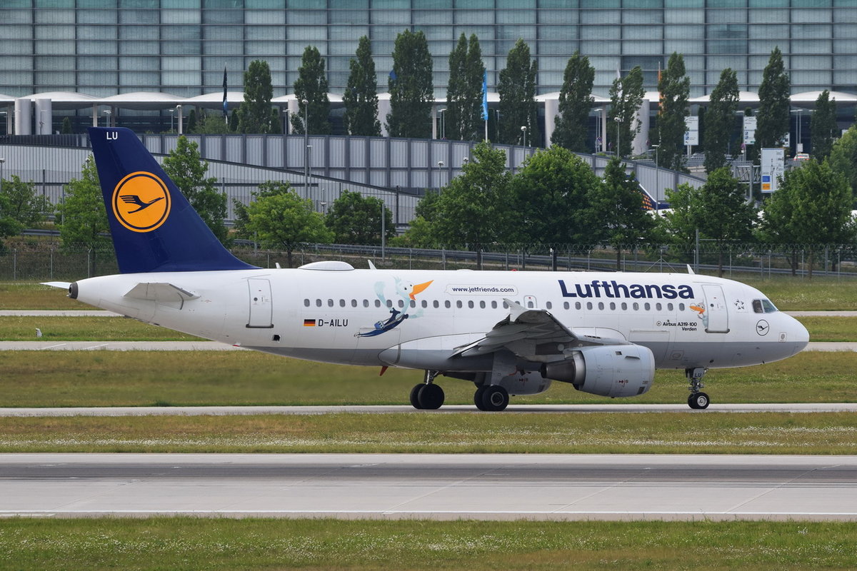 D-AILU Lufthansa Airbus A319-114  Verden   , MUC , 20.05.2018
