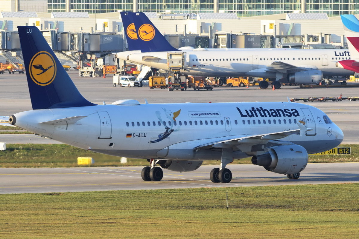 D-AILU Lufthansa Airbus A319-114  Verden   , MUC , 14.10.2018