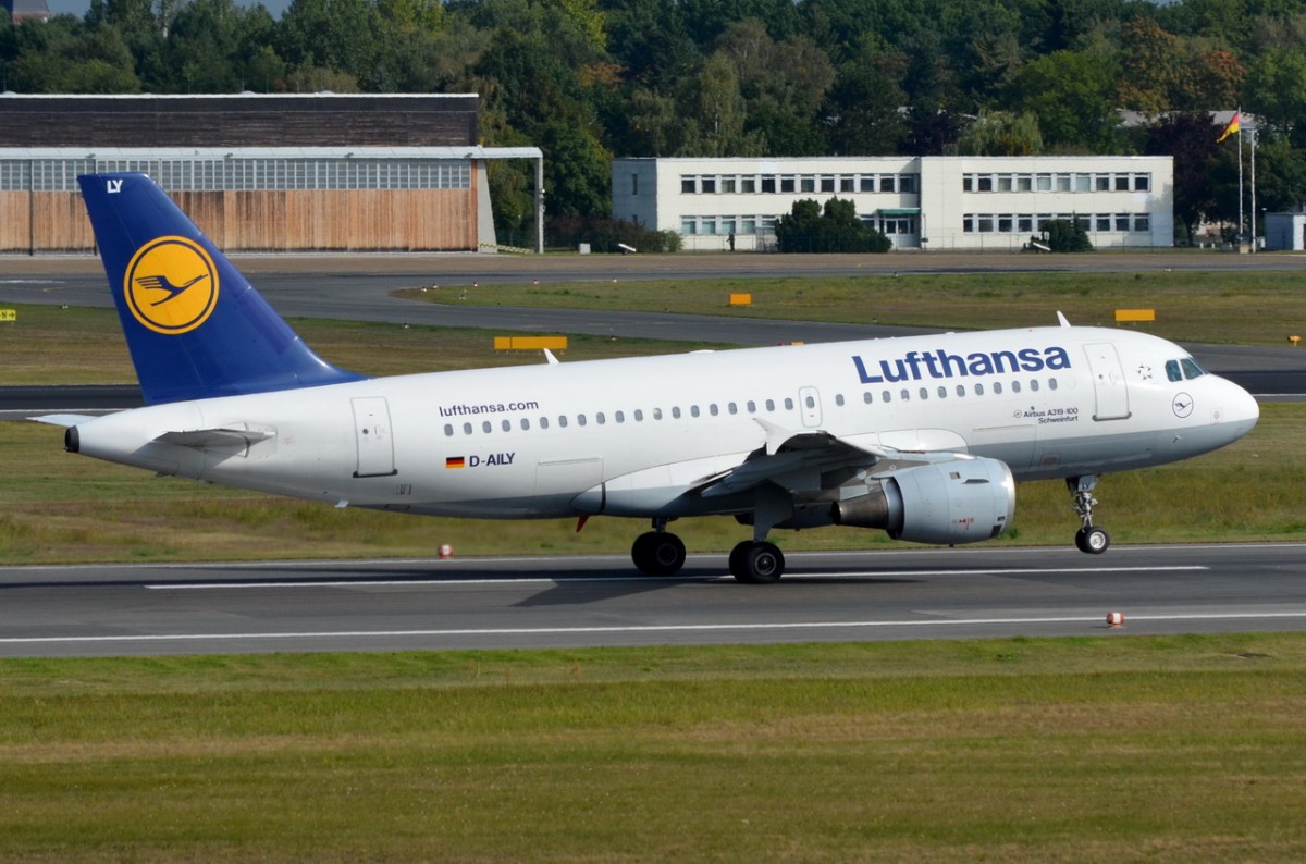 D-AILY Lufthansa Airbus A319-114   gestartet in Tegel am 03.09.2014
