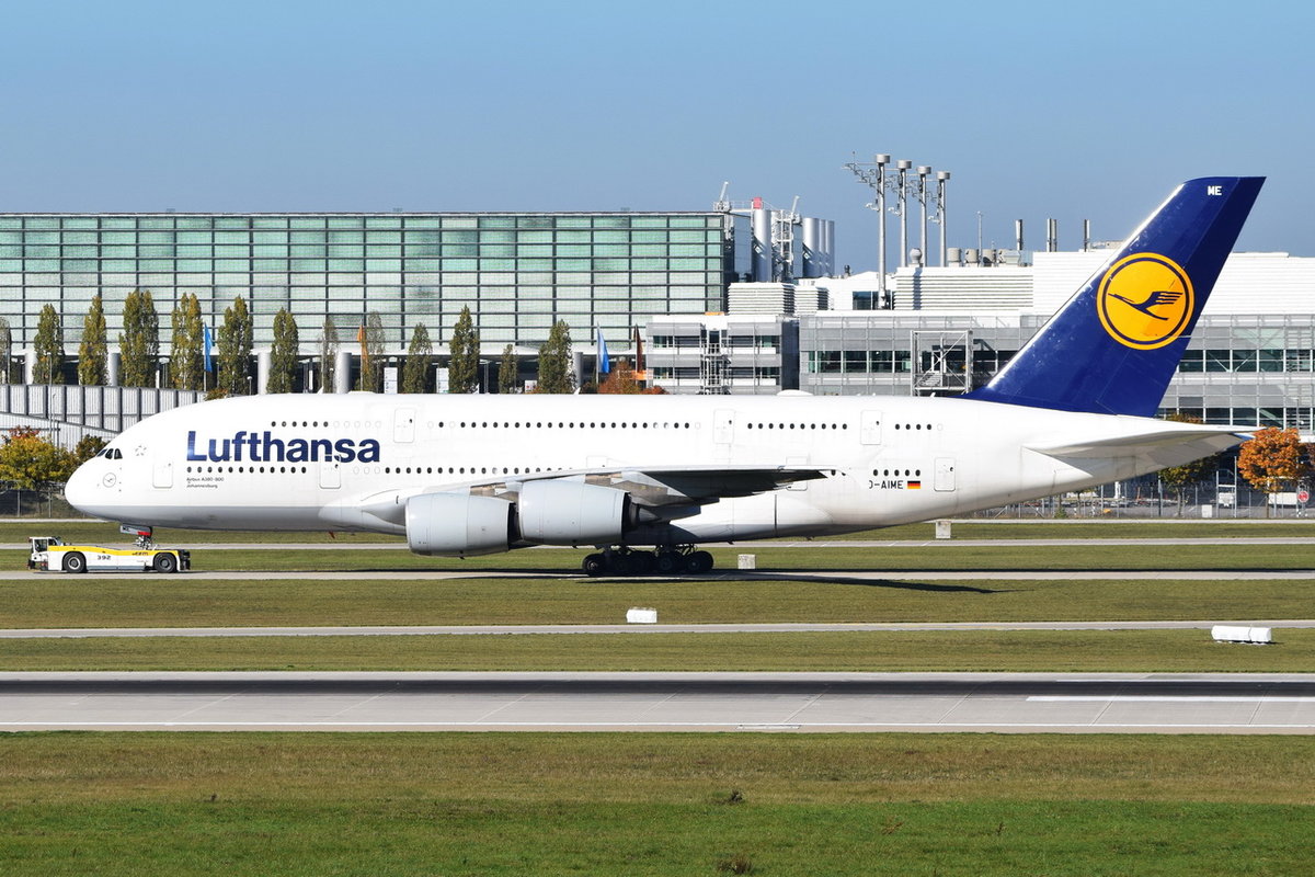 D-AIME Lufthansa Airbus A380-841  Johannesburg  , MUC , 12.10.2018
