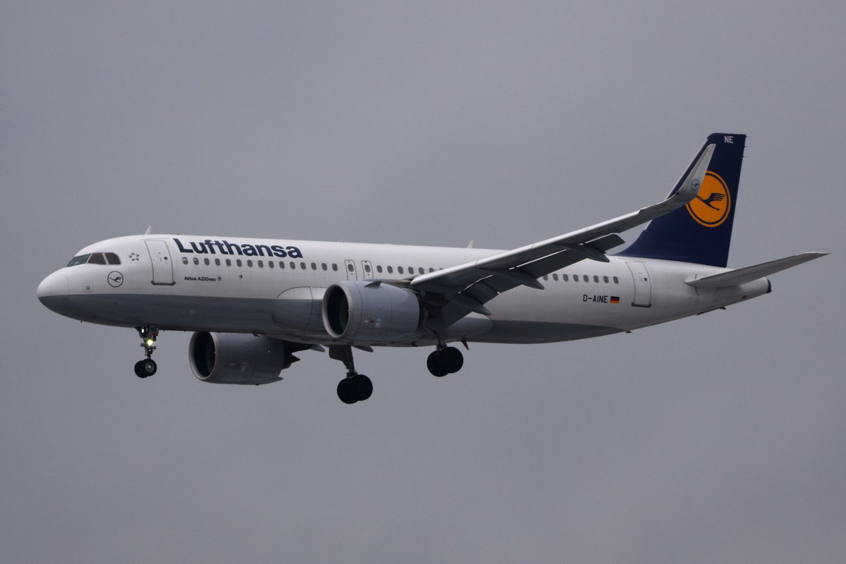 D-AINE Lufthansa Airbus A320-271N  , FRA , 04.12.2017